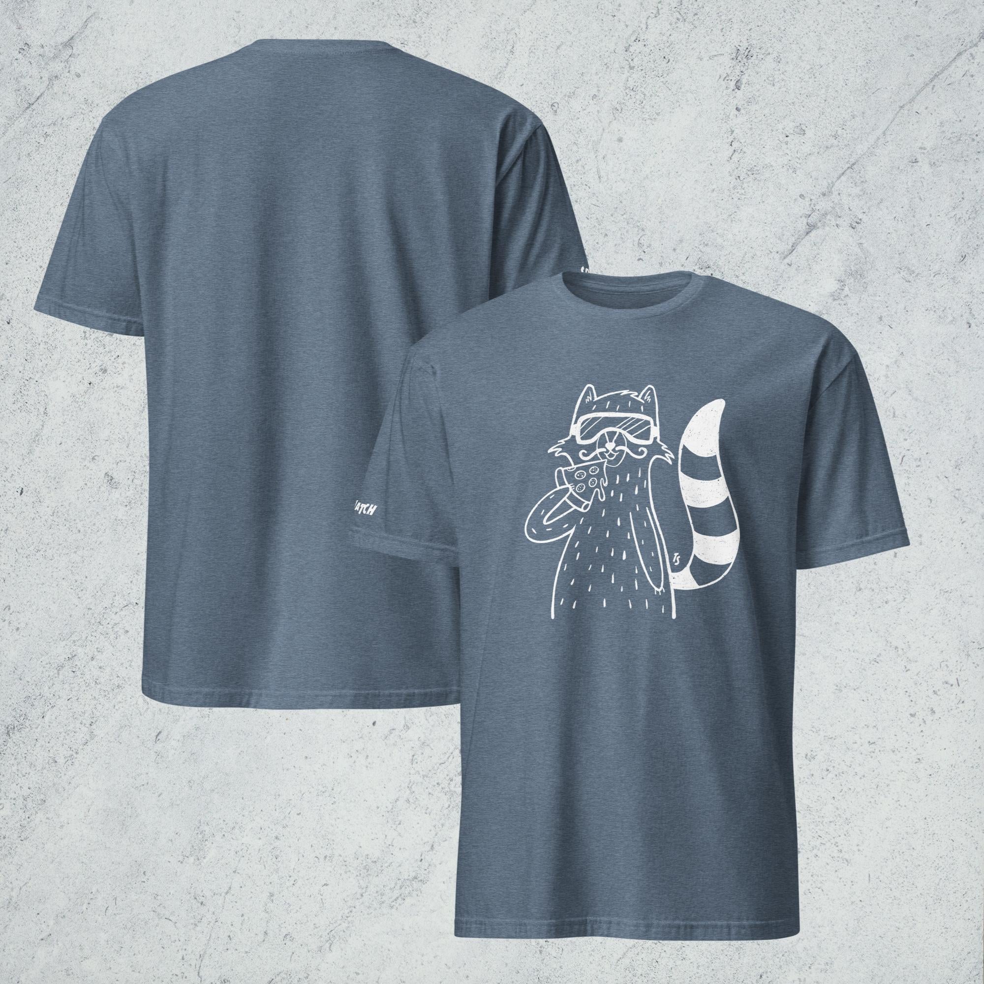 Pizza Raccoon Tee – Top Squatch Clothing Co.