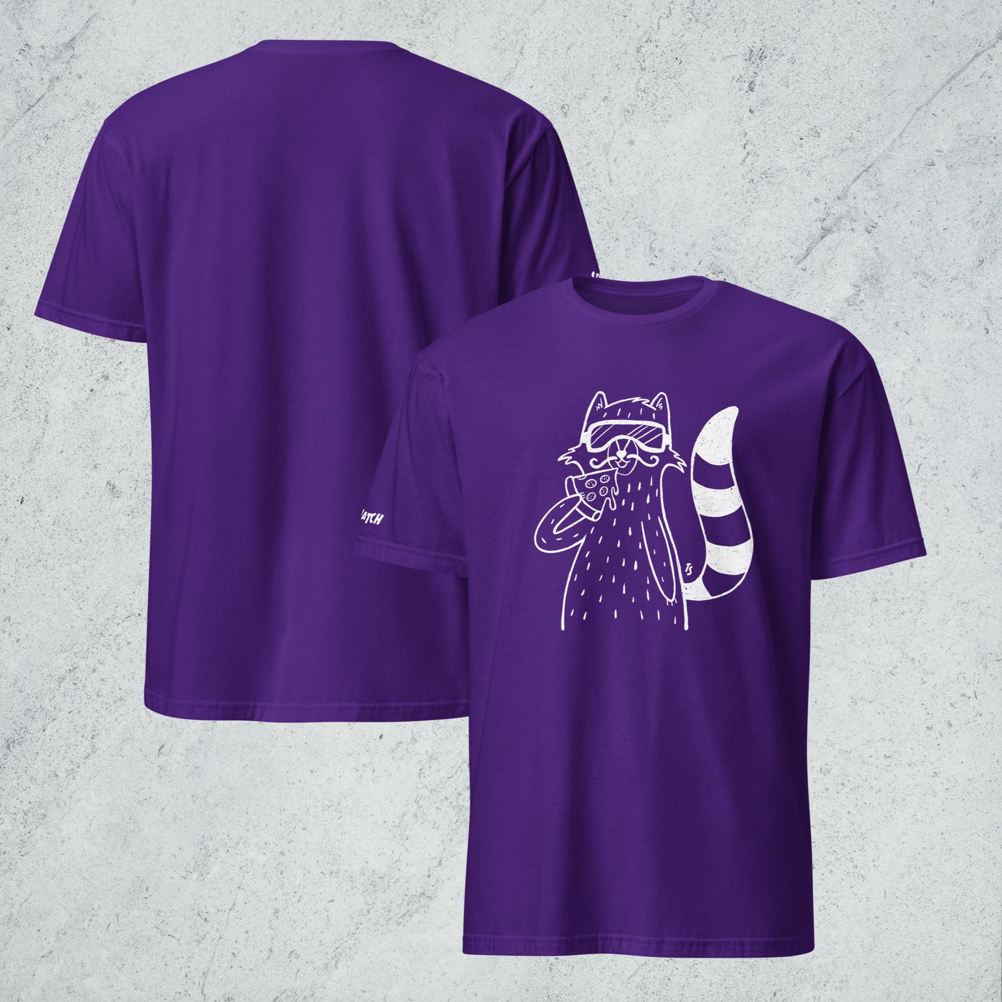 Pizza Raccoon Tee – Top Squatch Clothing Co.